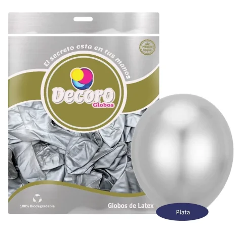DECORO   CHROME J2 - PLATA 12"X50 PZAS