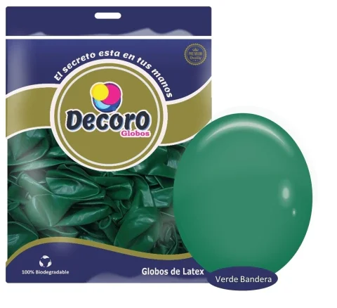 DECORO  Y8 - VERDE BANDERA 12"X100 PZAS 