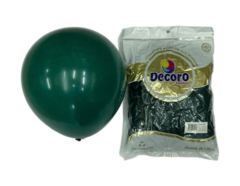 DECORO   VERDE ESMERALDA 12"X100 PZA HIGH FASHION 2.8 GR