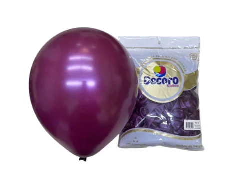 DECORO   VINO TINTO PERLADO 12"X100 PZA HIGH FASHION 2.8 GR