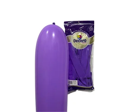  DECORO GLOBOS LILA 360"X50 PZAS 
