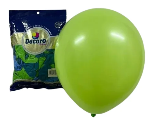  DECORO GLOBOS 12"X100 PZAS AQUARIO