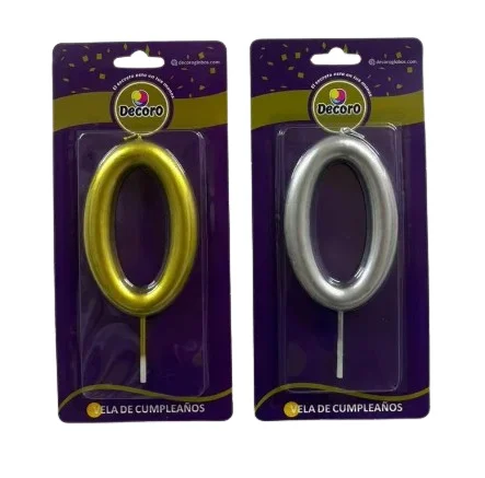 VELAS DE NUMEROS DECORO