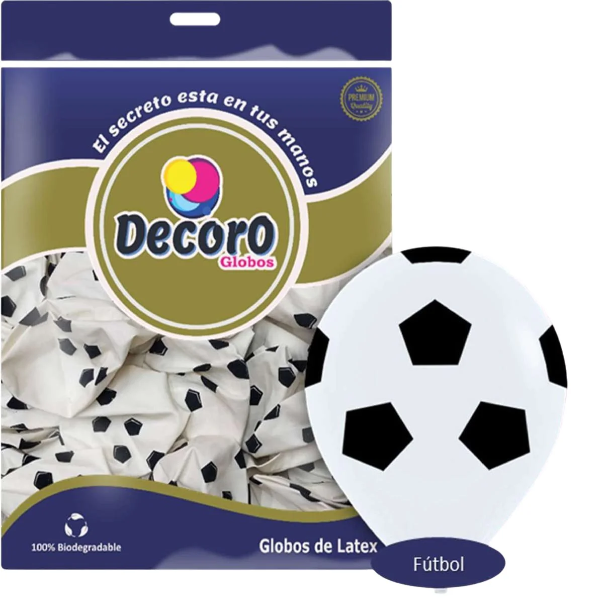  DECORO GLOBOS 12"X50 PZAS (HUELLAS/BALON)